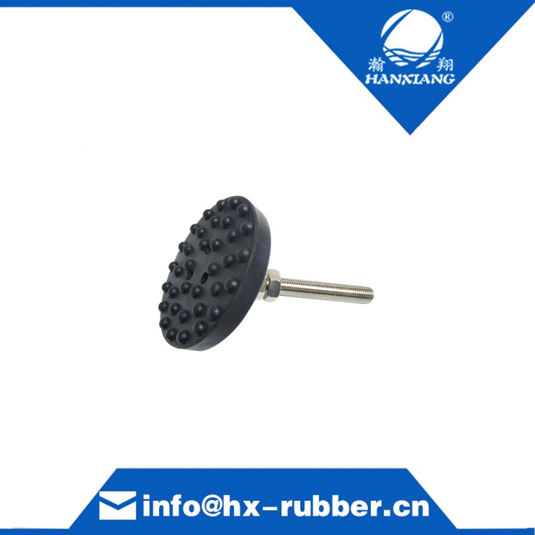 Adjustable container rubber feet