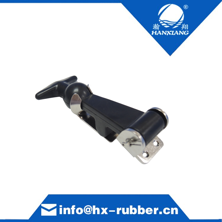 Rubber clamp with zinc plated bracket and clip